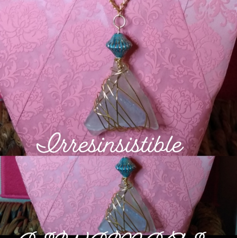 Goldquoise Pyramid ✨ Handmade Necklace